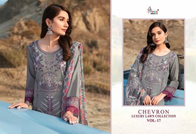 Chevron Luxury Lawn Collection Vol 17 Pakistani Suits Catalog

